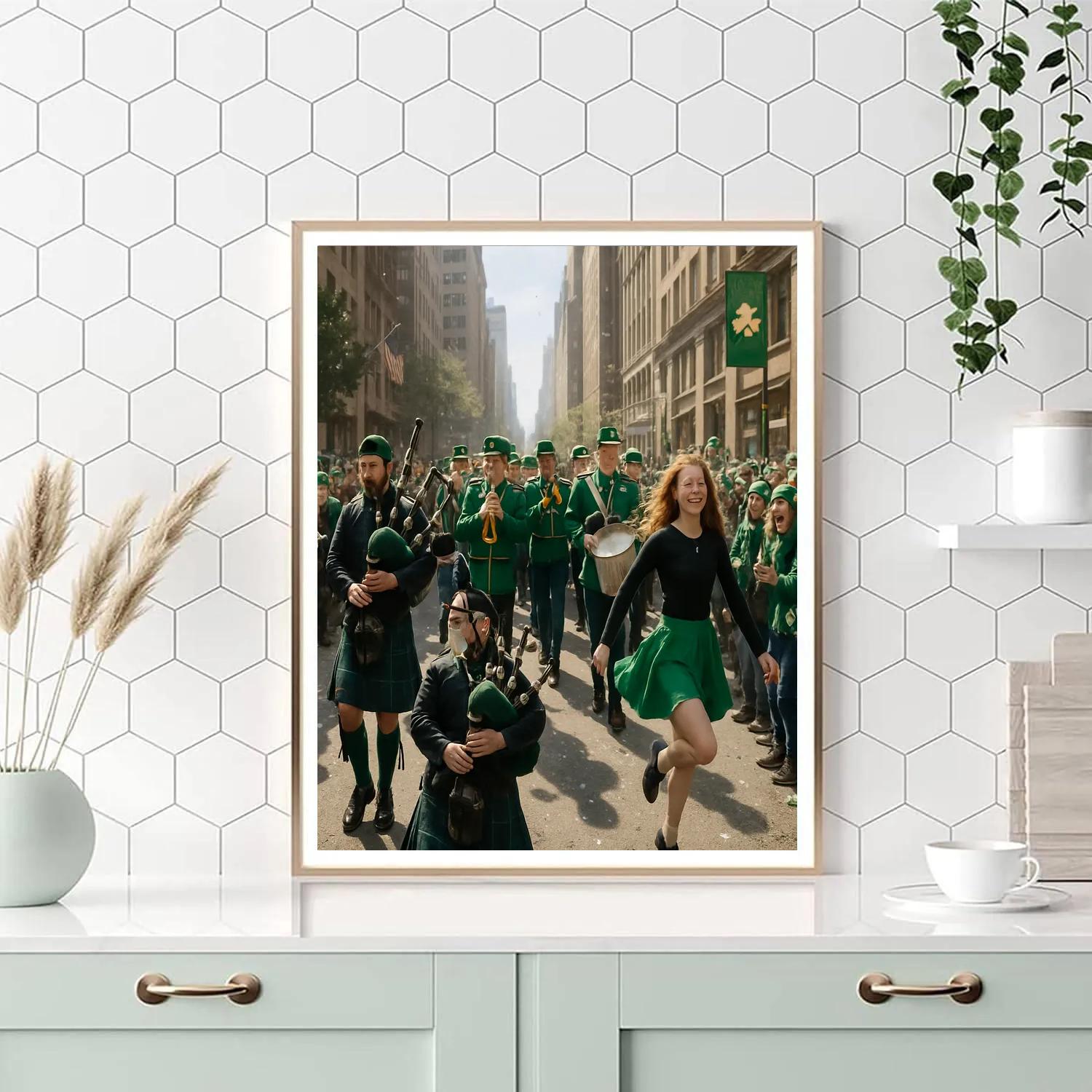 St Patrick Day Parade Numbered painting kits
