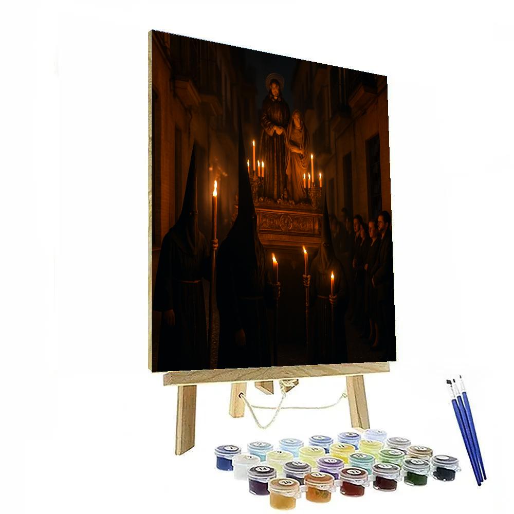 Semana Santa Holy Week Procession Paint by numbers art