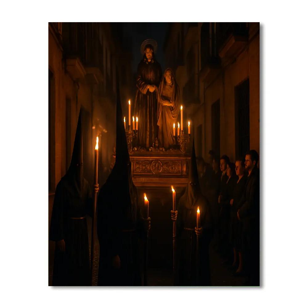 Semana Santa Holy Week Procession Paint by numbers art