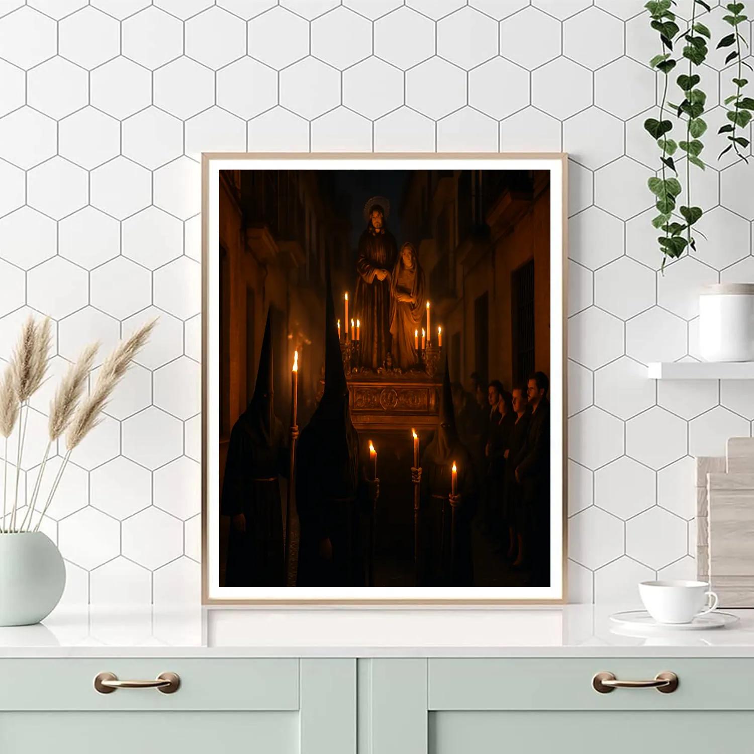 Semana Santa Holy Week Procession Paint by numbers art