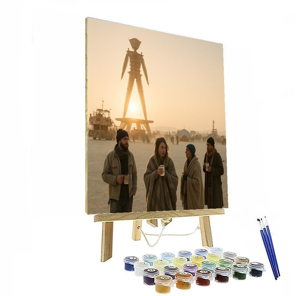 Burning Man Playa Dawn Numbered painting kits