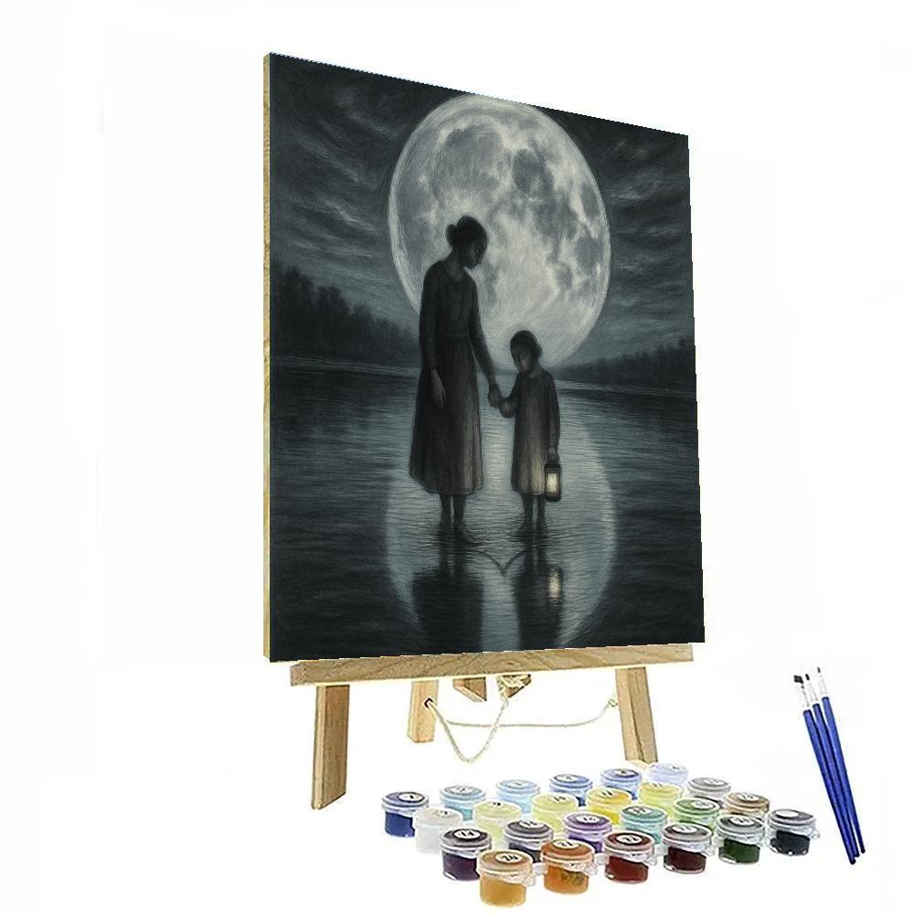 Midnight Moonwalk Memory DIY paint by numbers