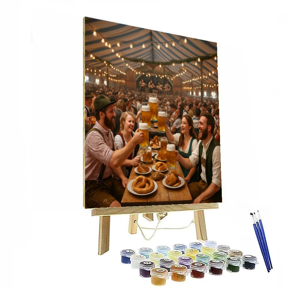 Oktoberfest Bavarian Celebration Numbered painting kits