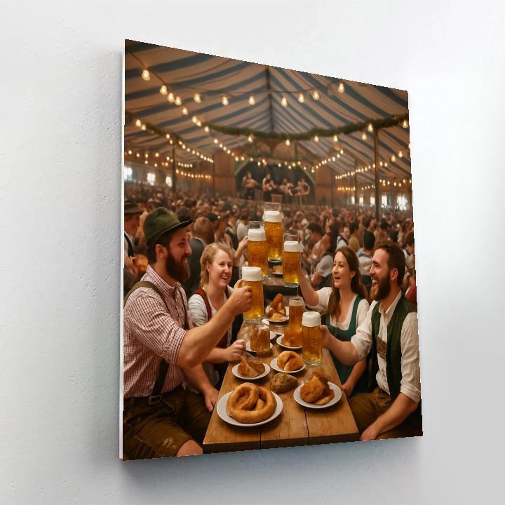 Oktoberfest Bavarian Celebration Numbered painting kits
