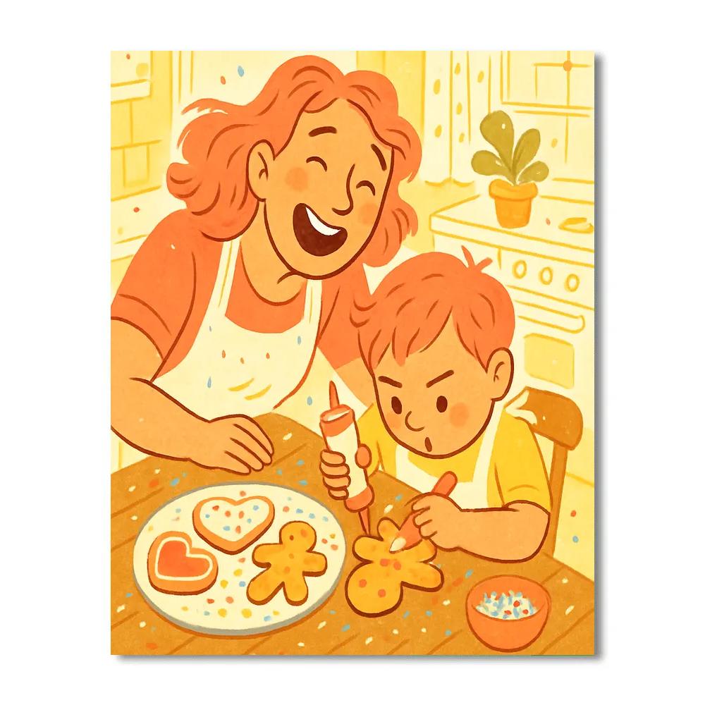 Baking With Cosmic Sprinkles DIY paint by numbers