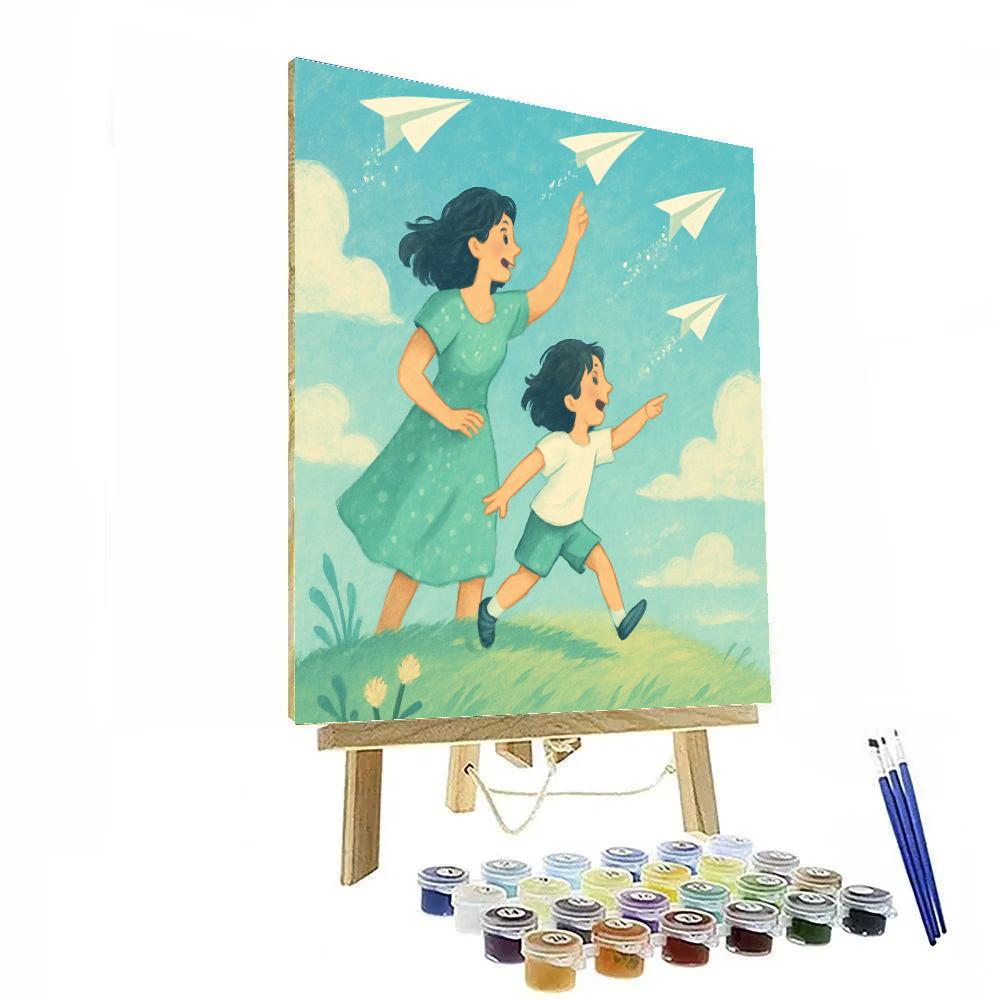 Fields Of Paper Planes paint by number