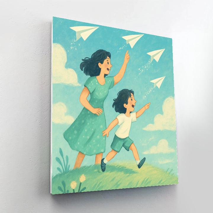 Fields Of Paper Planes paint by number