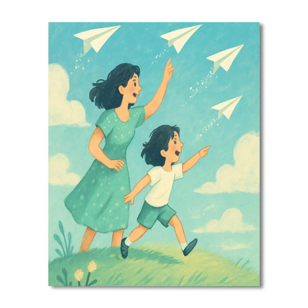 Fields Of Paper Planes paint by number