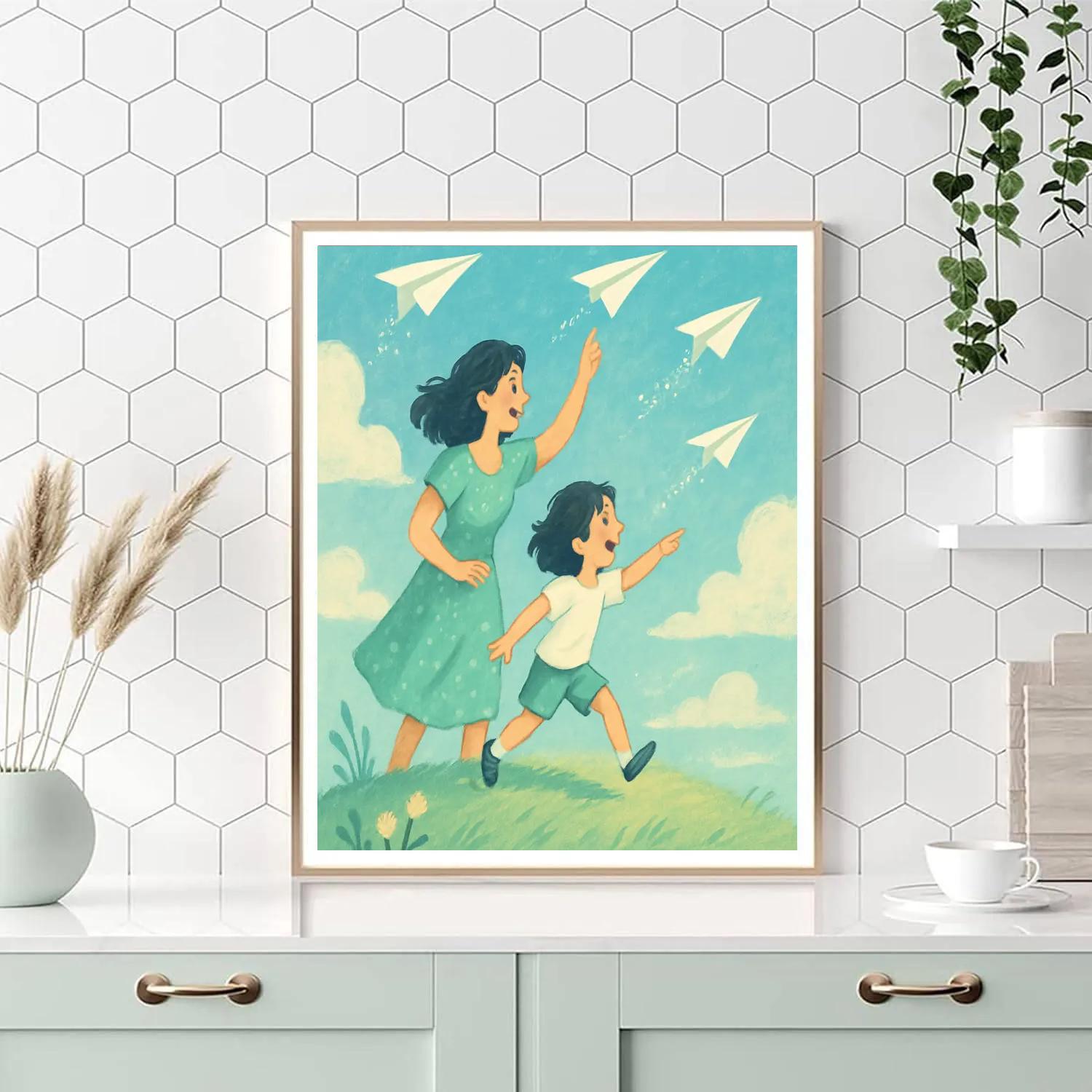 Fields Of Paper Planes paint by number