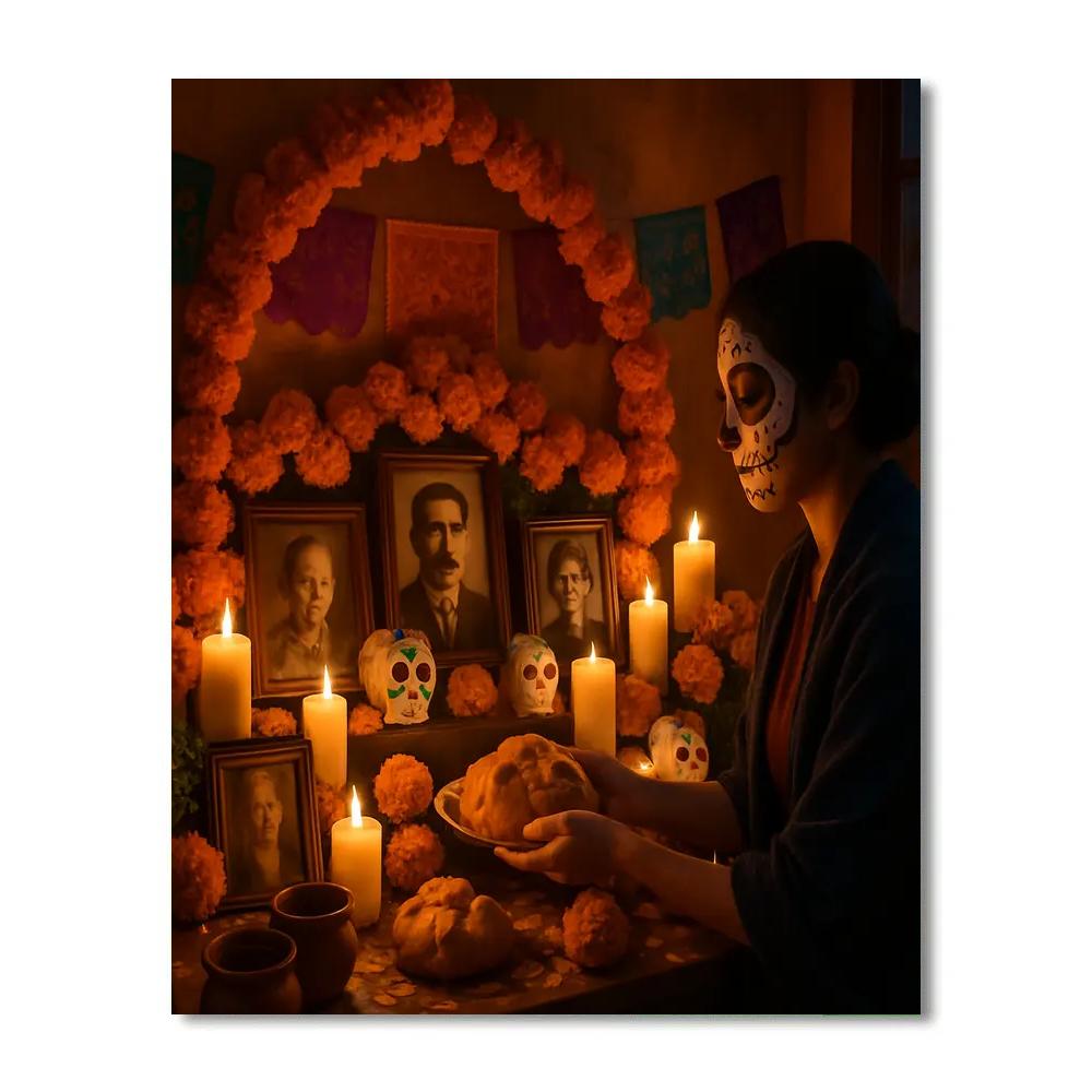 Día De Muertos Ofrenda DIY paint by numbers