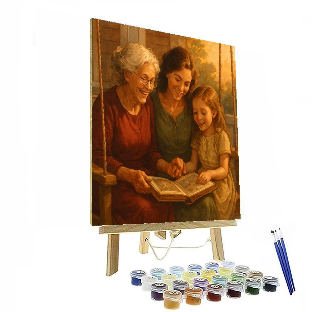 Grandmothers Story Circle paint by number