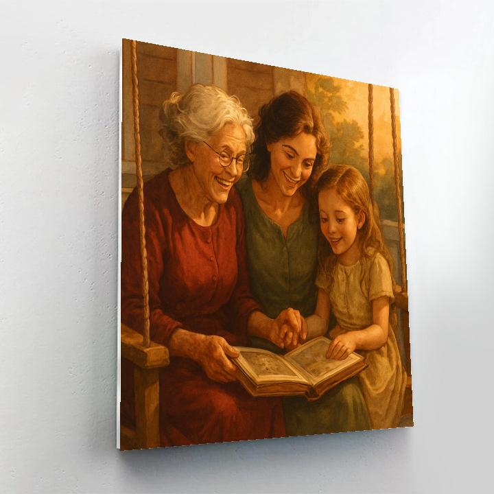 Grandmothers Story Circle paint by number