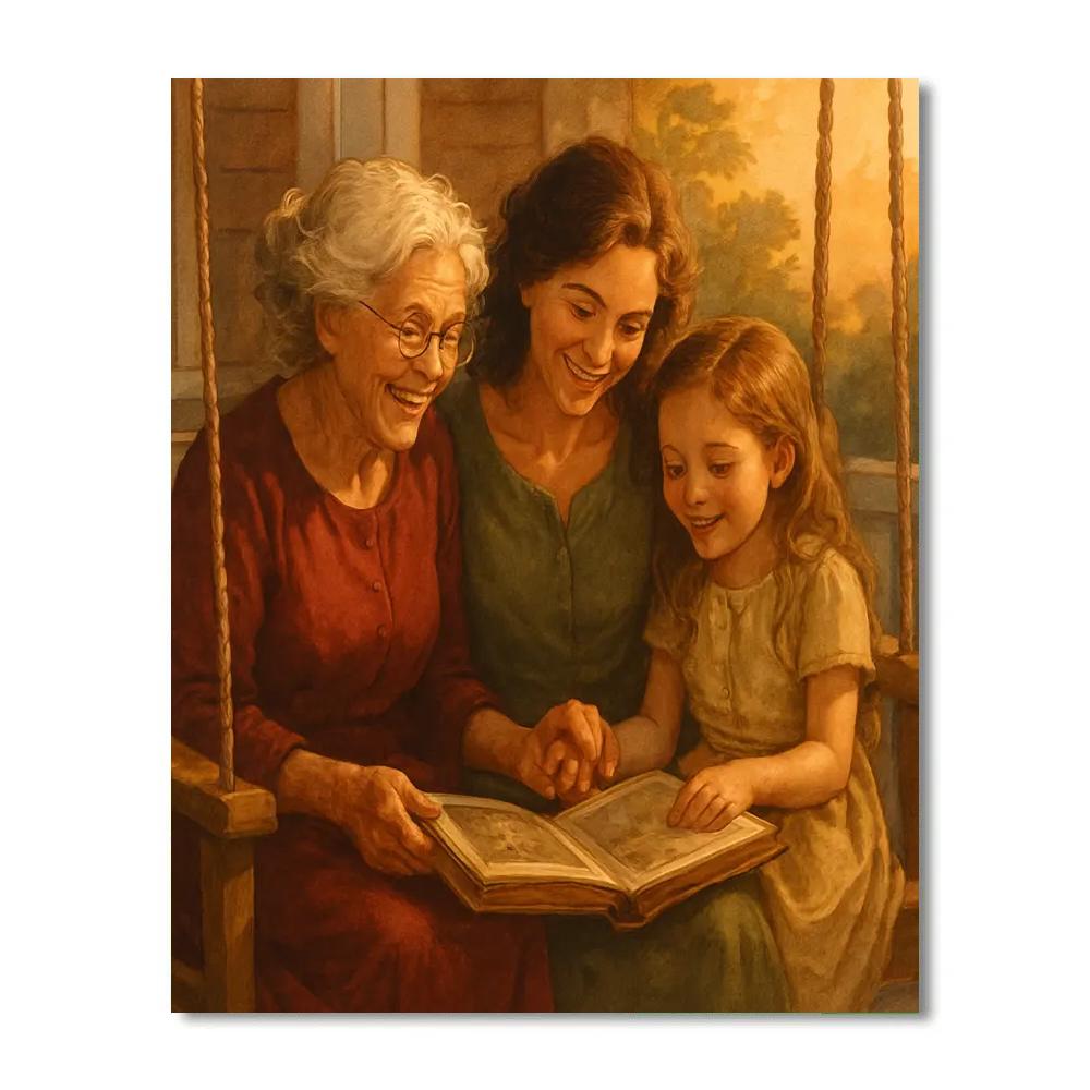 Grandmothers Story Circle paint by number