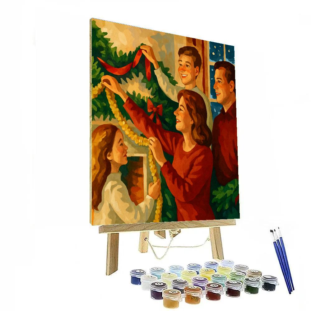 Gilded Garland Gathering Numbered painting kits