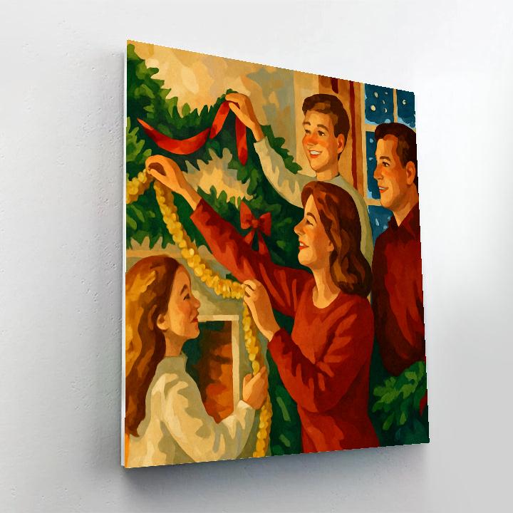Gilded Garland Gathering Numbered painting kits