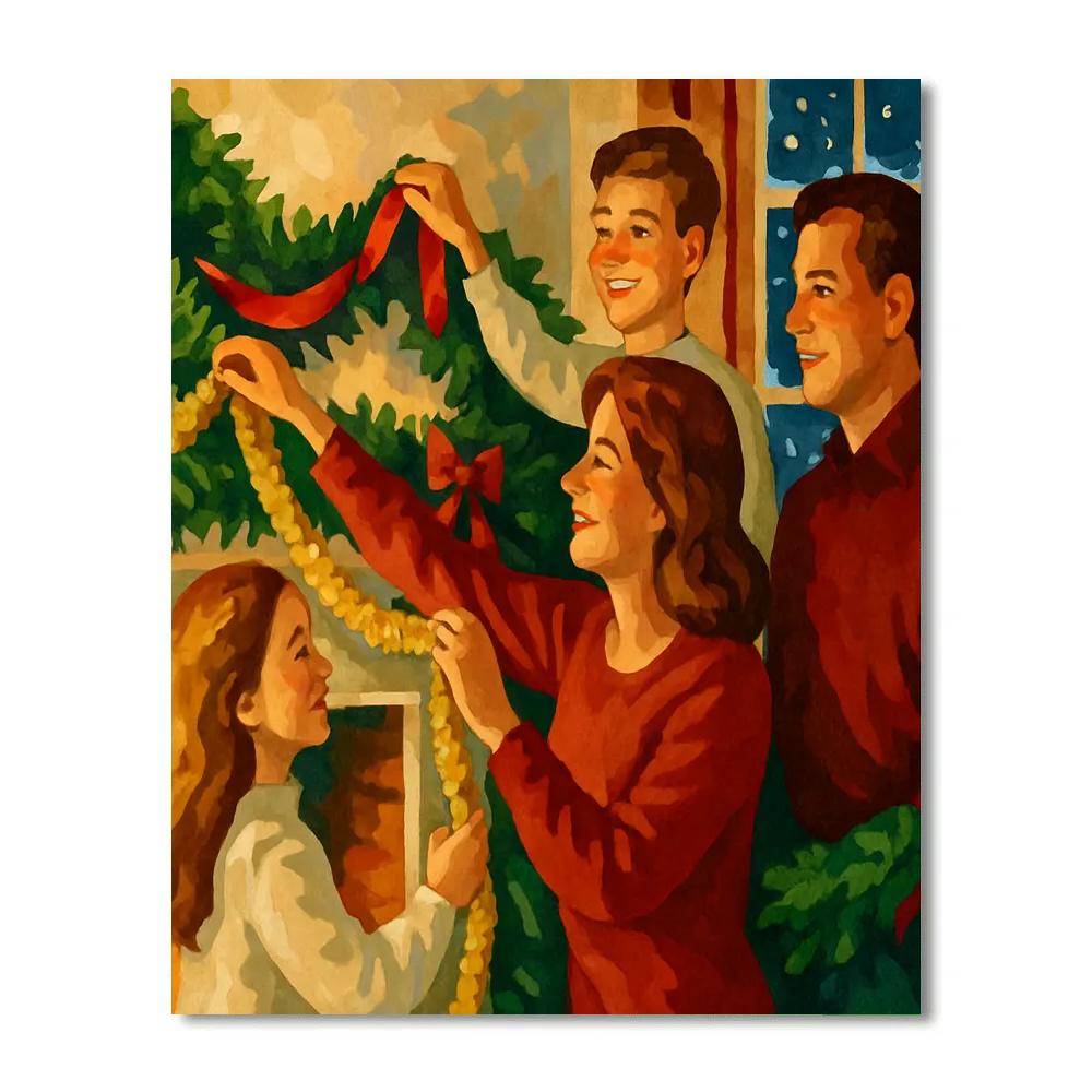 Gilded Garland Gathering Numbered painting kits