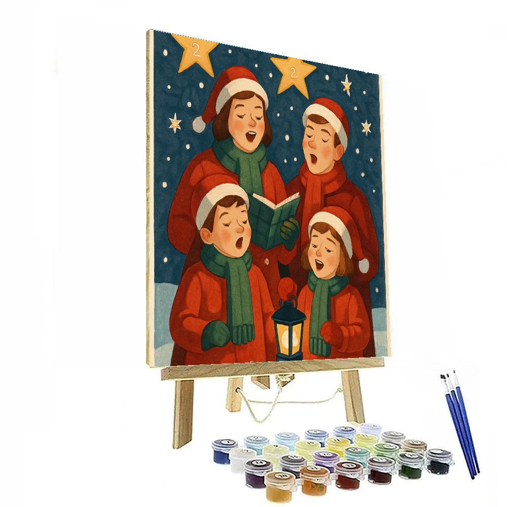 Starry Carol Ensemble Painting by numbers kit