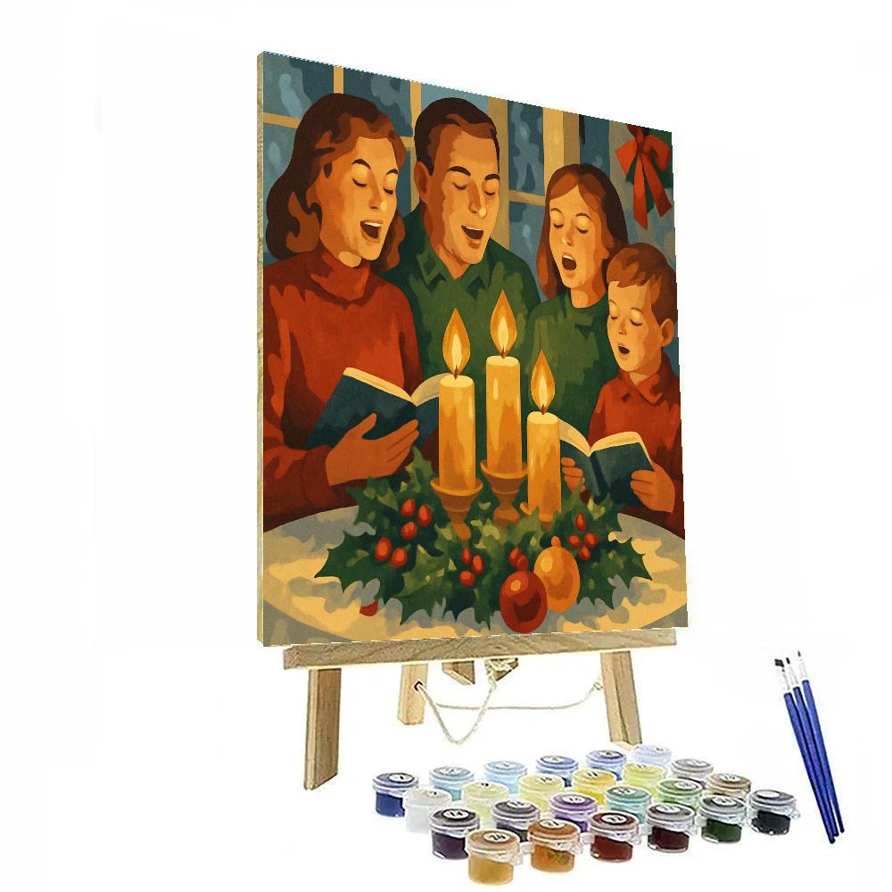 Candlelit Cozy Chorus Numbered painting kits