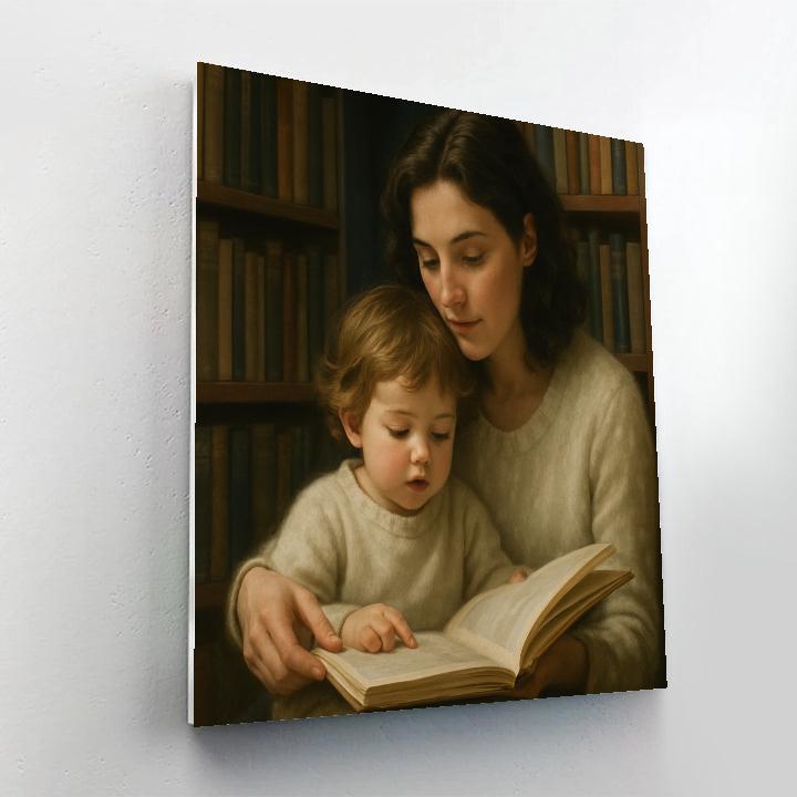 Quiet Library Corner Bond Number painting