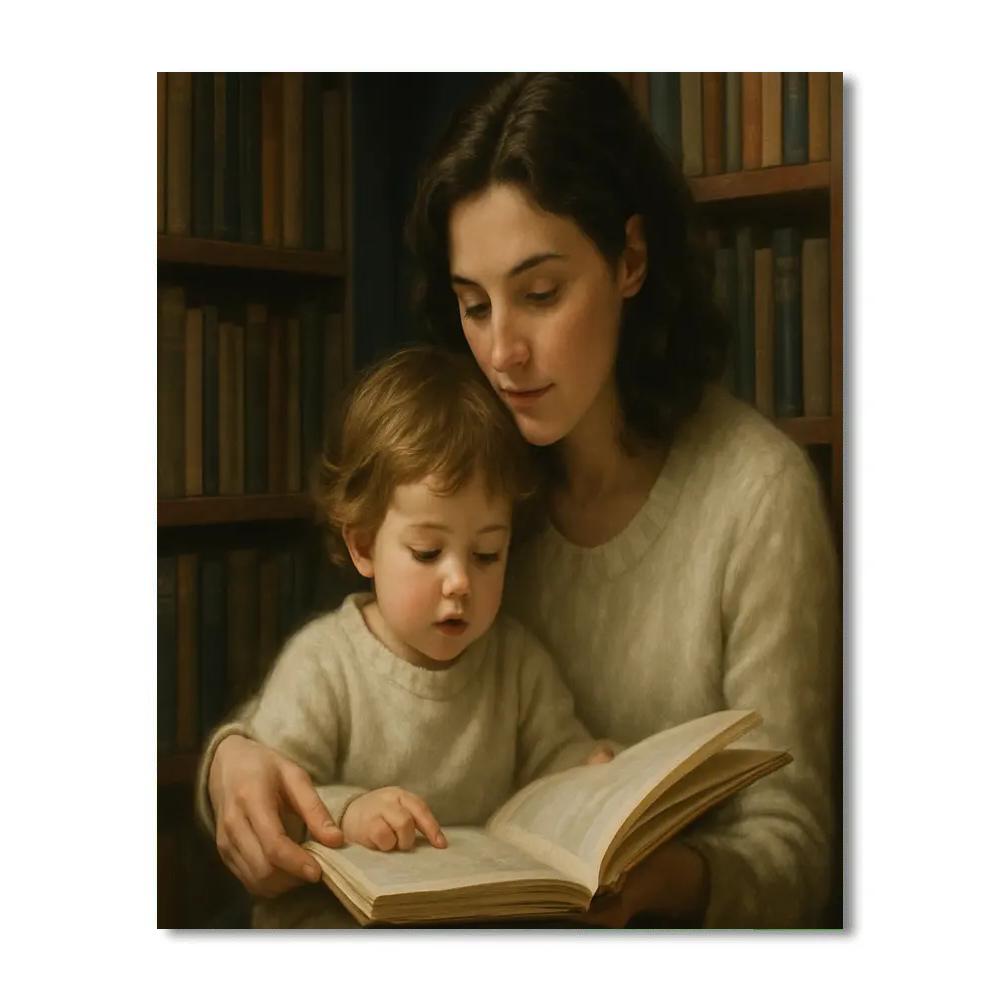 Quiet Library Corner Bond Number painting