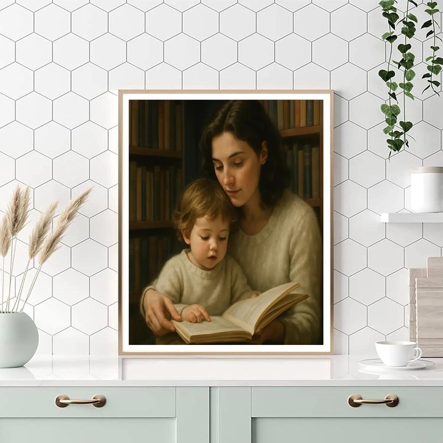 Quiet Library Corner Bond Number painting