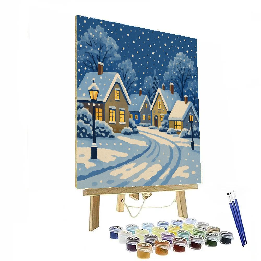 Twilight Snowfall paint by numbers