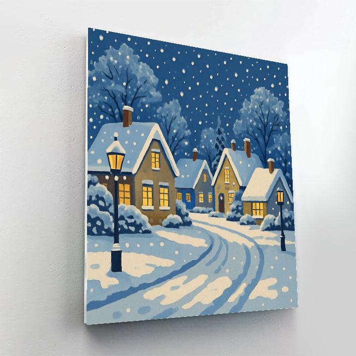 Twilight Snowfall paint by numbers