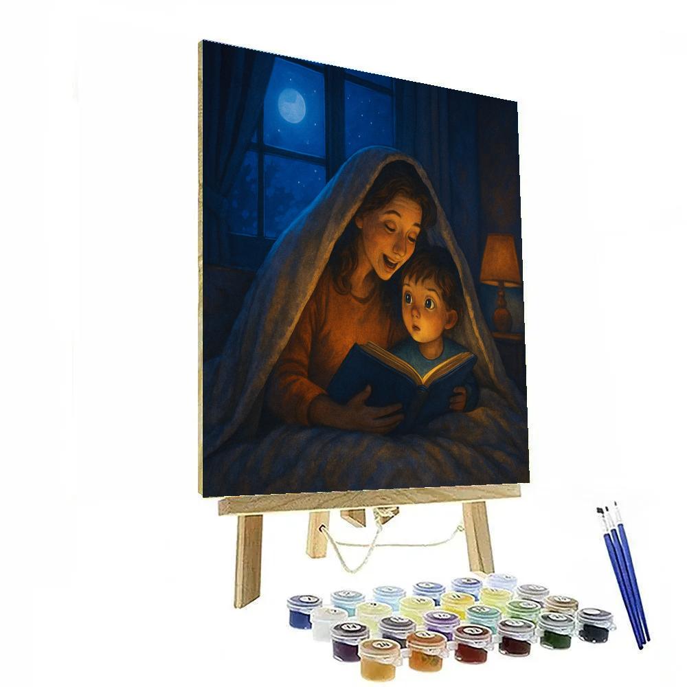 Starlit Storytime With Mom Numbered painting kits