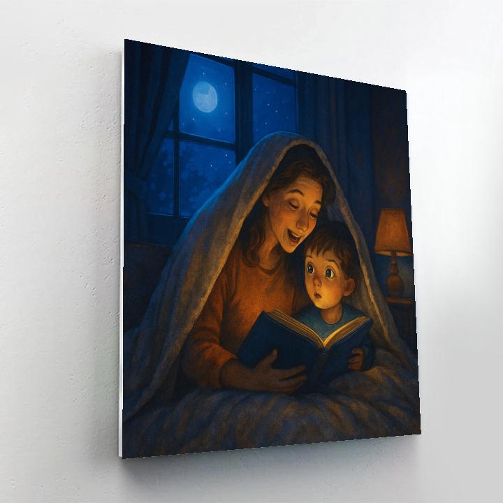 Starlit Storytime With Mom Numbered painting kits