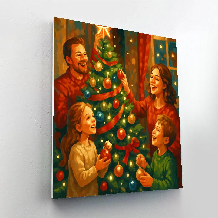 Joyful Gathering Number painting