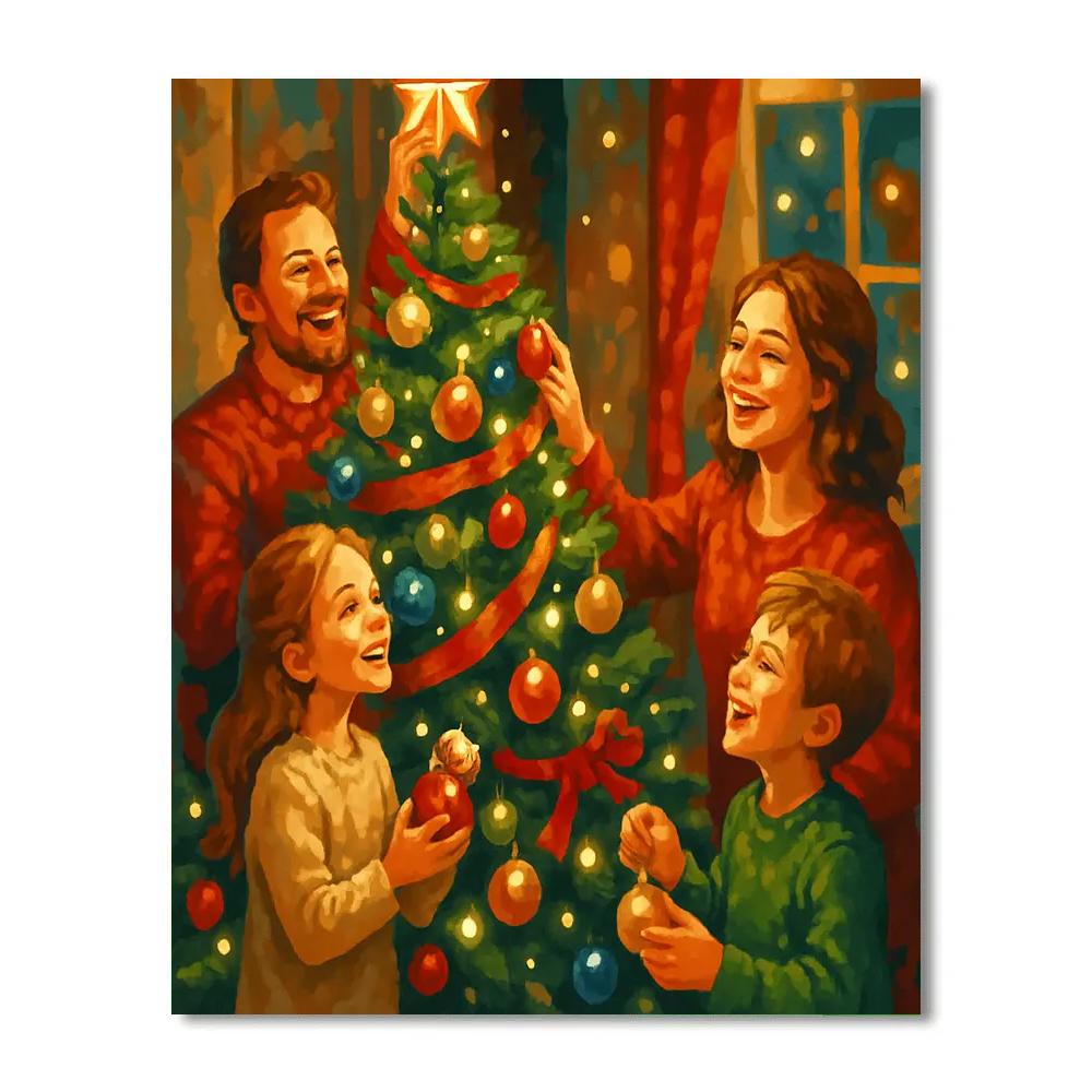 Joyful Gathering Number painting