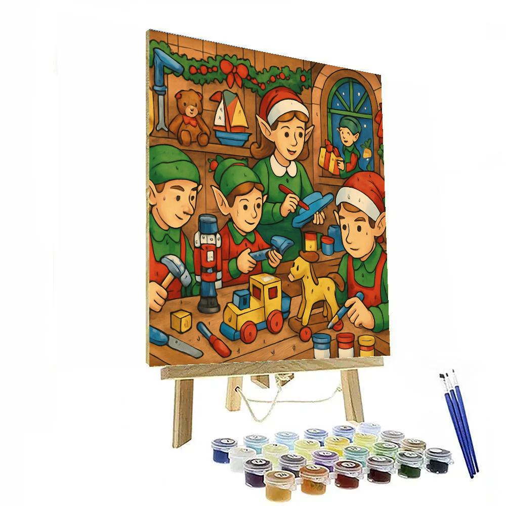 Santas Workshop Numbered painting kits