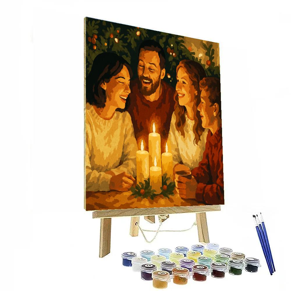 Candlelight Vigil Number painting