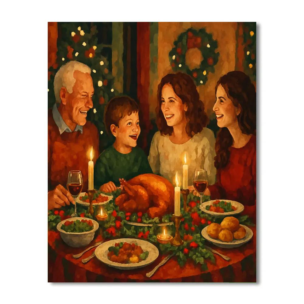 Festive Feast paint by color