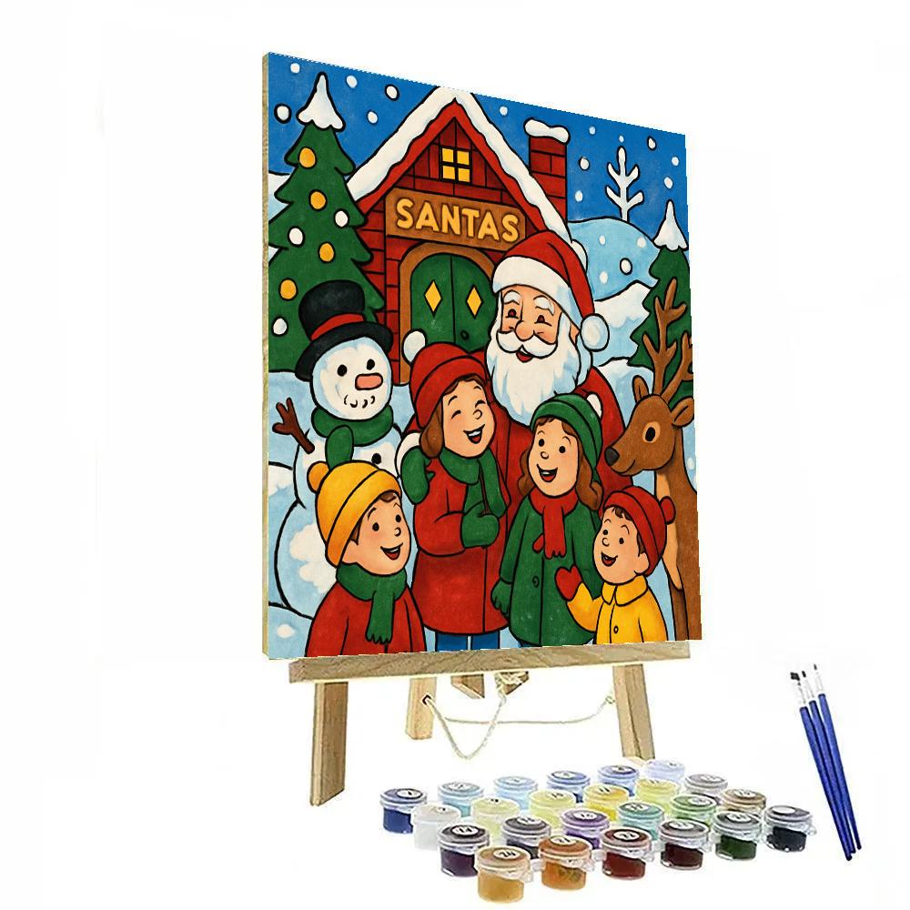 North Pole Adventure Number painting