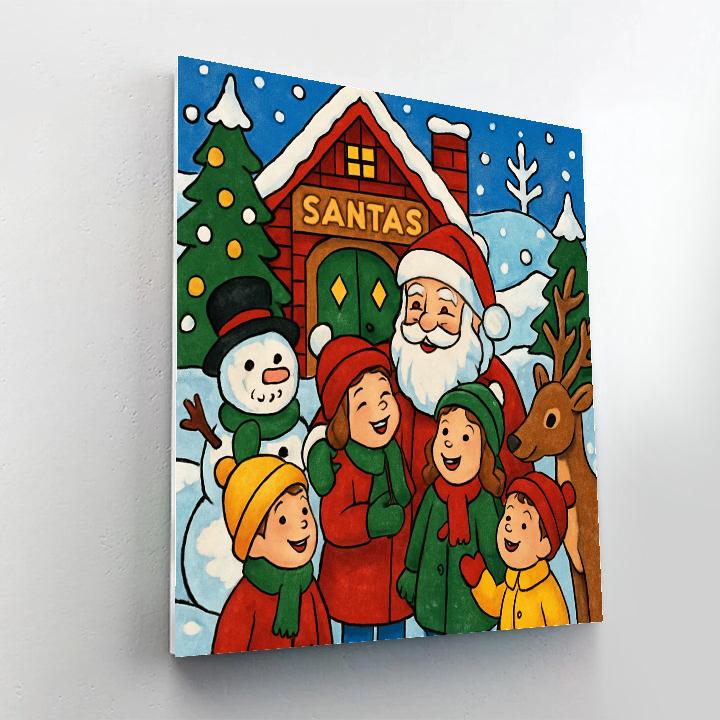 North Pole Adventure Number painting