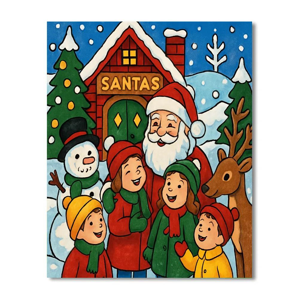 North Pole Adventure Number painting