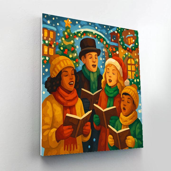 Holiday Choir Numbered painting kits