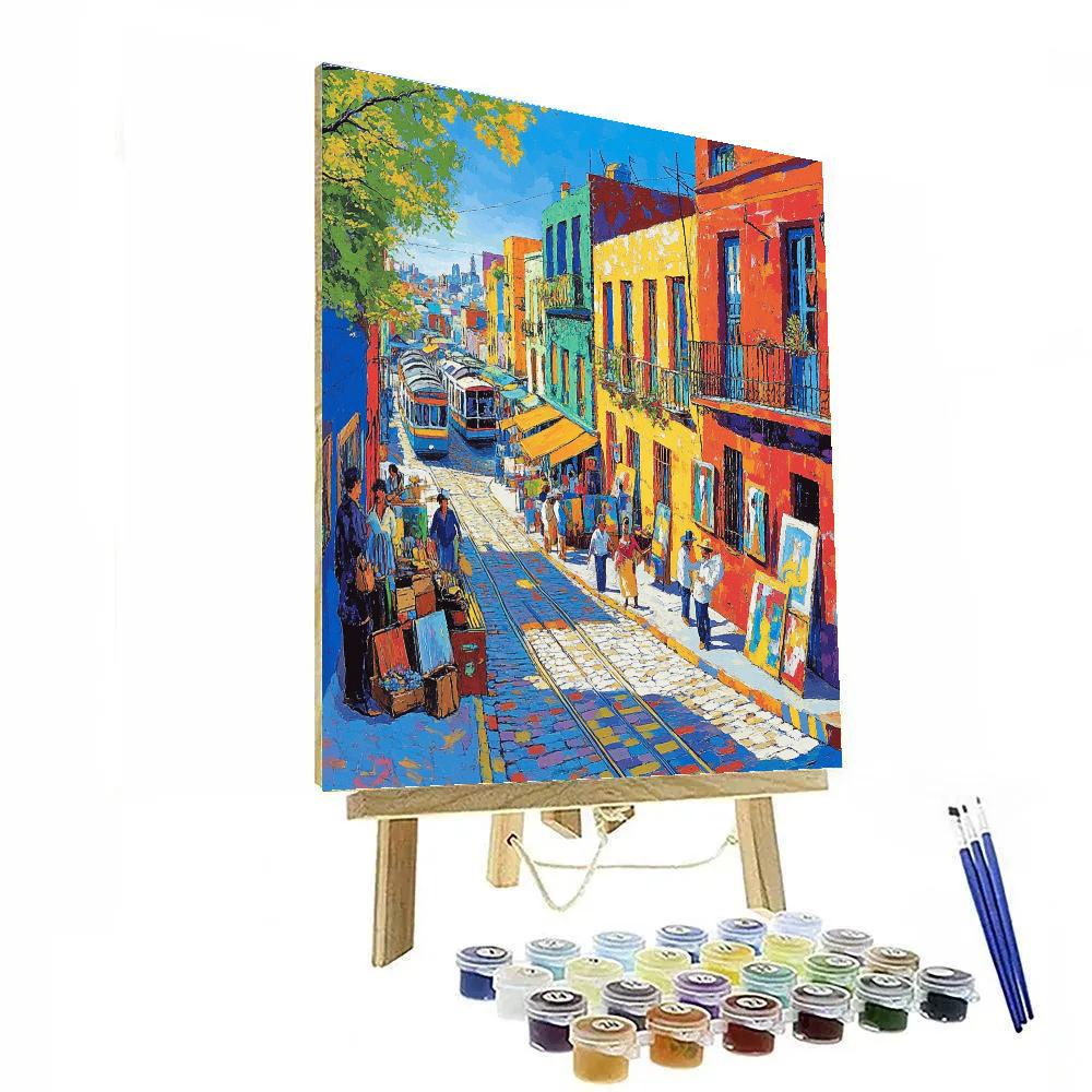 Caminito Colorful Row Houses Buenos Aires Argentina Painting by numbers kit