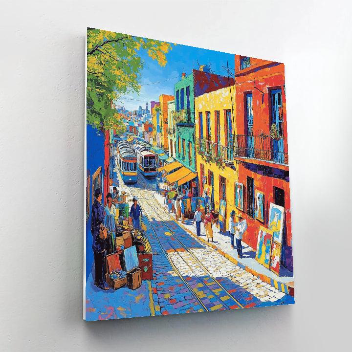 Caminito Colorful Row Houses Buenos Aires Argentina Painting by numbers kit