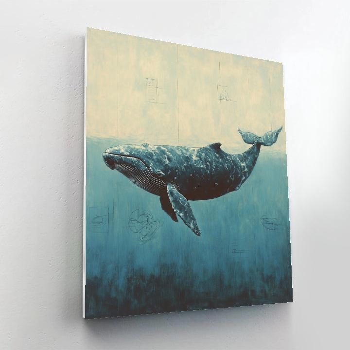 Leonardo Da Vinci Inspired Oceanic Leviathan Study paint by numbers