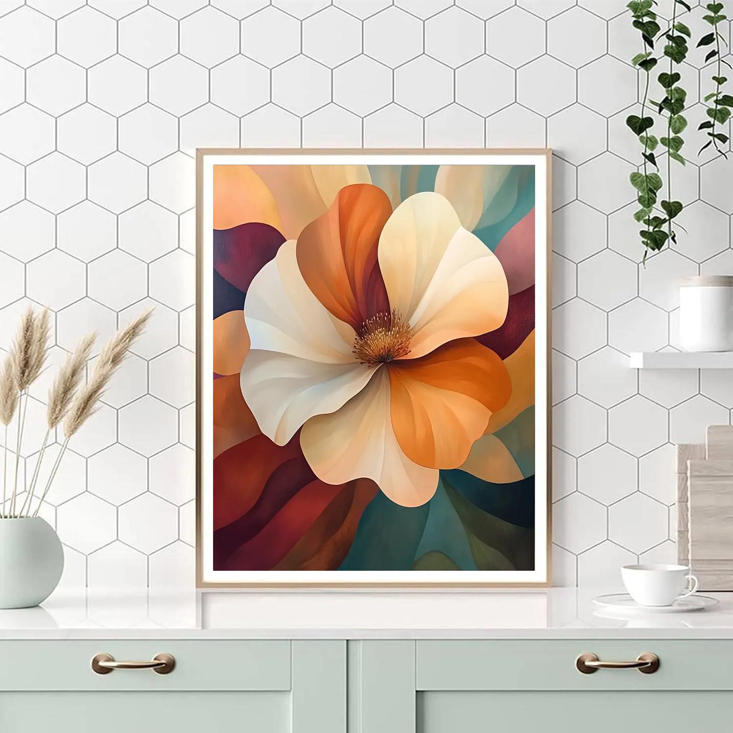 Georgia OKeeffe Inspired Desert Flowers paint by numbers