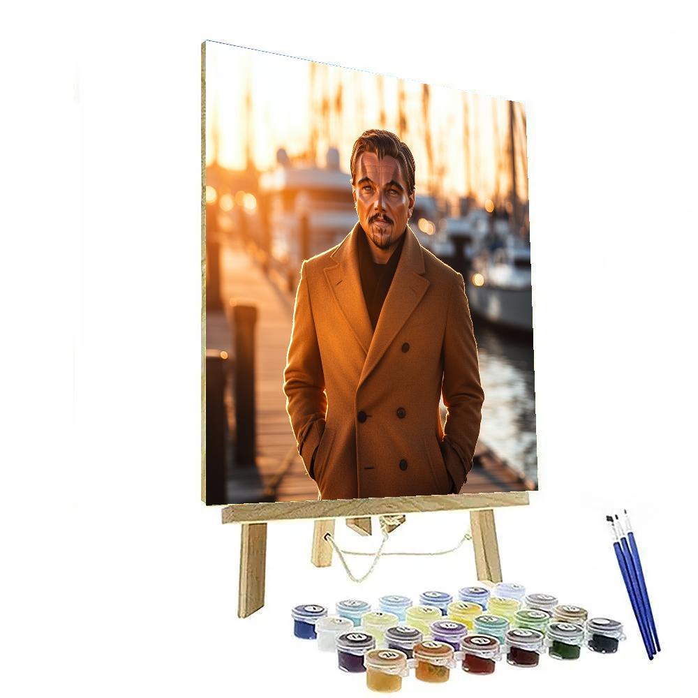 Leonardo DiCaprio: Navigating Dreams And Tides Paint by numbers art