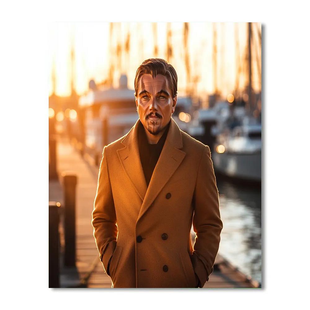 Leonardo DiCaprio: Navigating Dreams And Tides Paint by numbers art