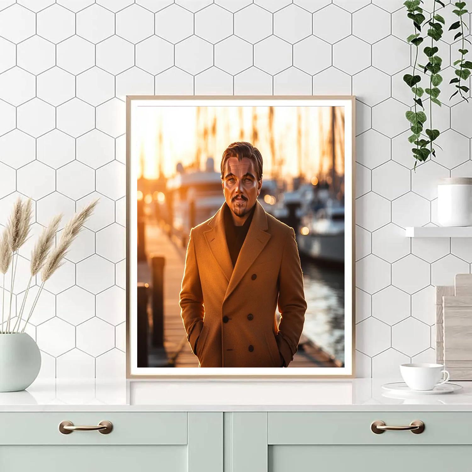 Leonardo DiCaprio: Navigating Dreams And Tides Paint by numbers art