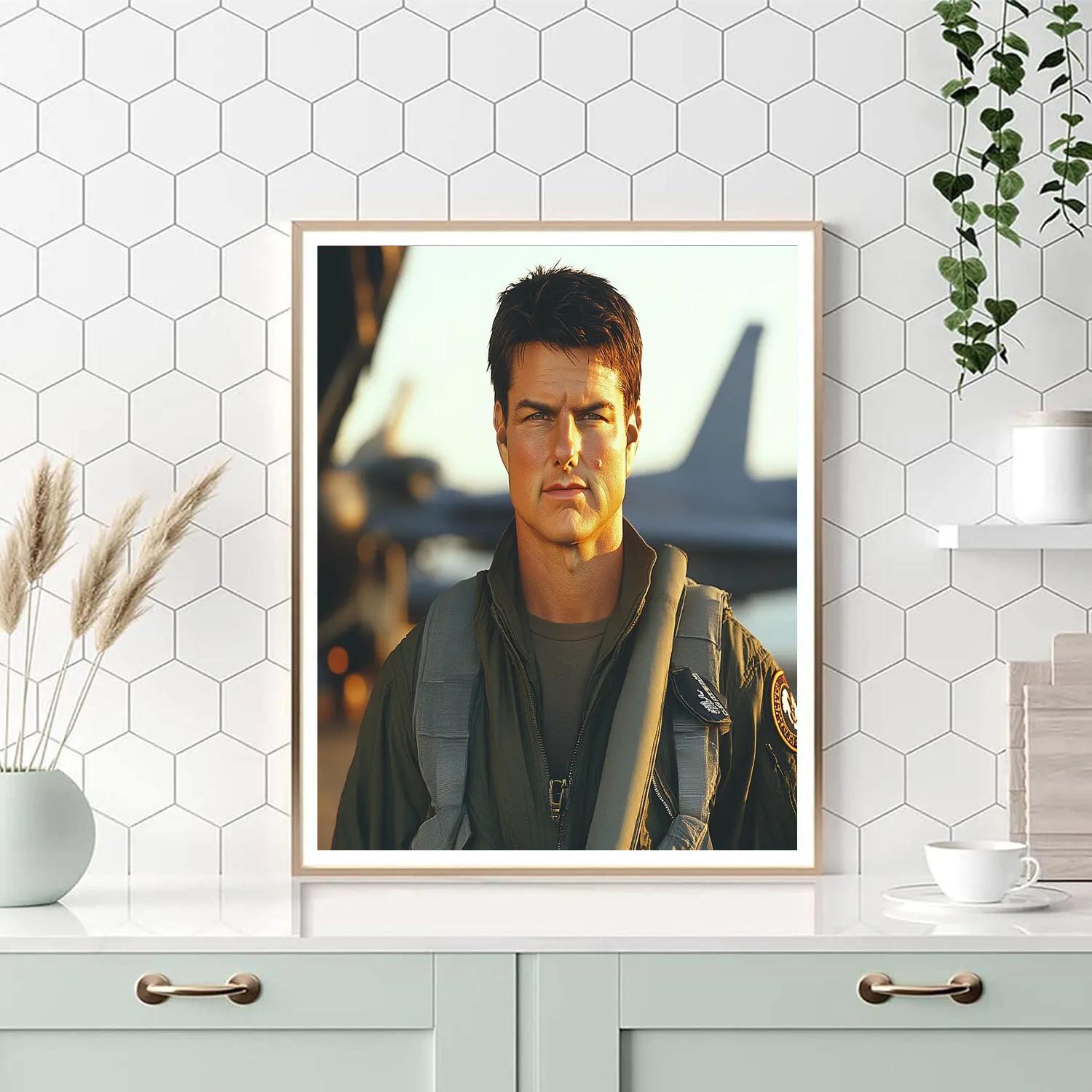 Tom Cruise: Soaring With Maverick Resolve Paint by numbers art