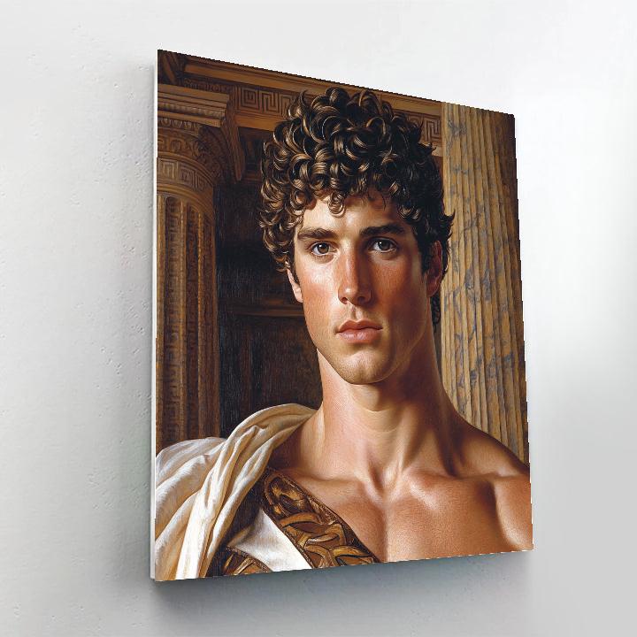 Michelangelo Inspired Heroic Athlete DIY paint by numbers