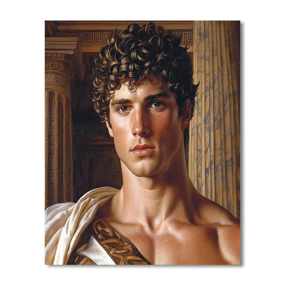 Michelangelo Inspired Heroic Athlete DIY paint by numbers