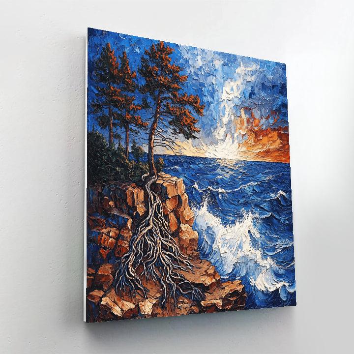 Arthur Lismer Inspired Georgian Bay Gales paint by color