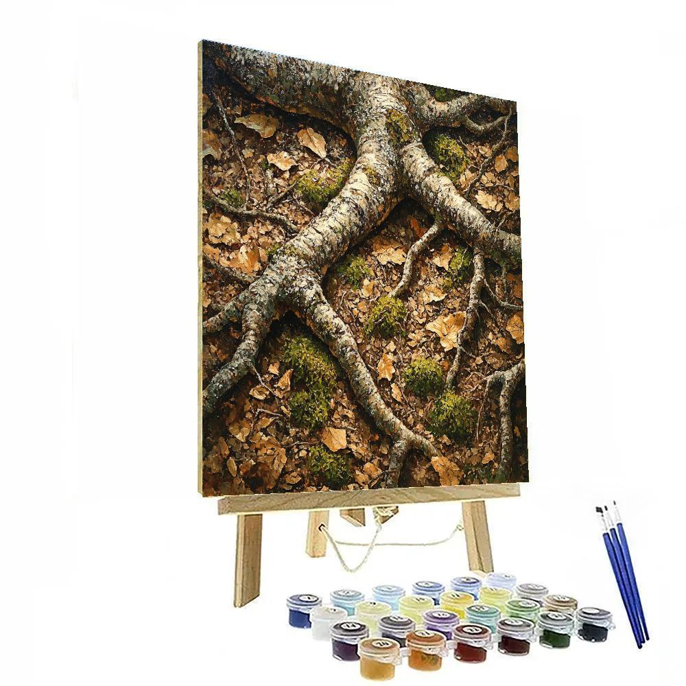 Arthur Lismer Inspired Tangle Of Roots And Undergrowth Painting by numbers kit